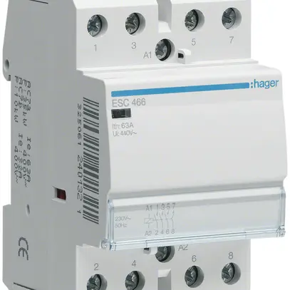 Contattore AMD Hager 230VAC 3 chiusura 1 apertura 63A 3UM 