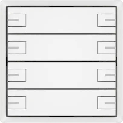 Pulsante KNX RGB EDIZIO.liv SNAPFIX® sensore temp.RGB-LED 4× com.2T bi 
