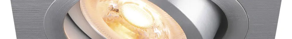 Downlight LED SLV NEW TRIA 75 GU10 1×10W REG 90×90mm argento 