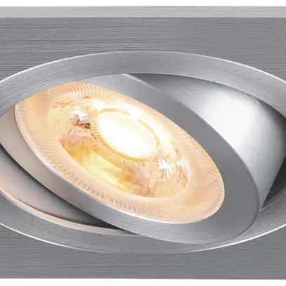Downlight LED SLV NEW TRIA 75 GU10 1×10W VAR 90×90mm argent 