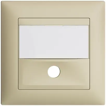 Kit frontal ENC EDIZIOdue vanille 88×88mm pour poussoir de sonnerie 