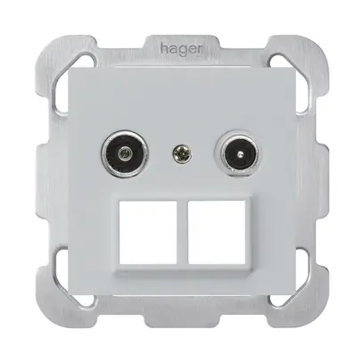 Presa multimedia INC kallysto R/TV montaggio B 23dB 2GHz grigio chiaro 