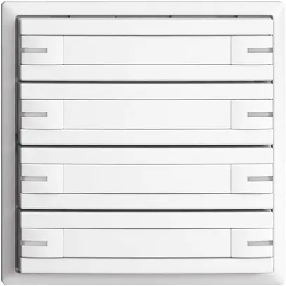 Pulsante KNX RGB EDUE, 250mW, c.LED RGB, c.carta, 8×pulsante, com.1×tasto, bi 