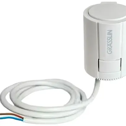 Servomoteur Grässlin thermio valve 230VAC 50Hz NC 180s IP54 a.adaptateur d.vanne 