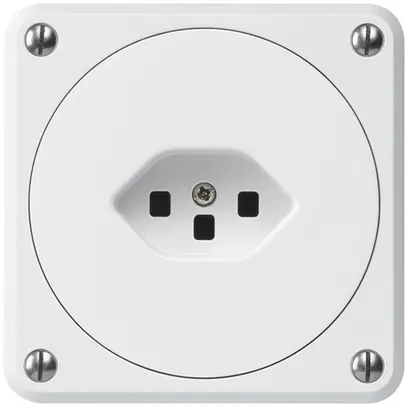 Presa INC robusto tipo 23 bianco senza copercchio 