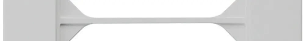 Telaio di copertura INC kallysto.pro 2×1 grigio chiaro 94×154mm 