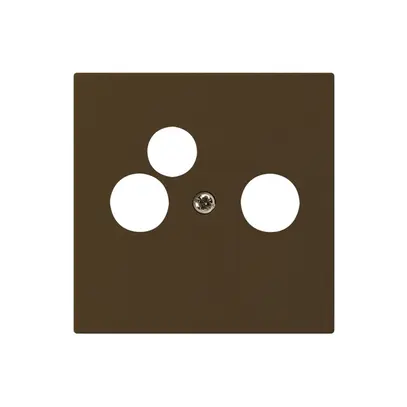 Plaque frontale kallysto brun pour R/TV-NET 60×60mm 