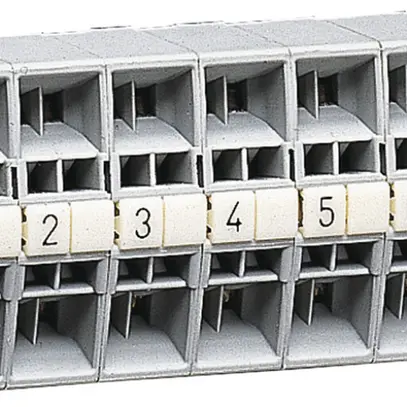 Borne de commande Hager univers Z 7L numéroté 1…7 4×2.5mm² 