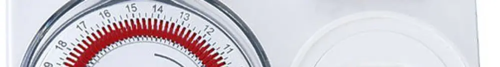 Timer meccanico, tempo di commutazione minimo 15min, IP44 