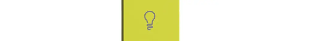 UP-Taste 1/2 horiz. Edue Wiser Symbol Licht lemon 