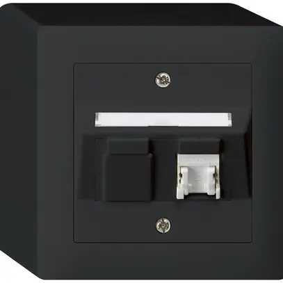 Presa AP kallysto cat.5e 1RJ45/u nero 