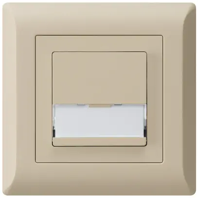 Tasto di suoneria INC A/1L kallysto.line beige con porta-etichetta 37×15mm 