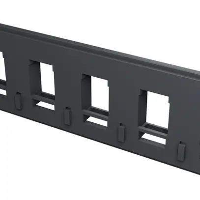 Cache R&M U-Box 410 Keystone 6 ports, noir 
