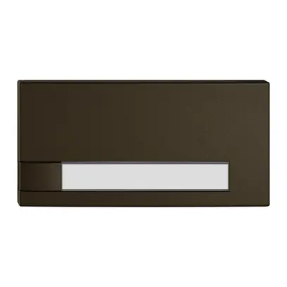 Poussoir 1/2 EDIZIO.liv KNX et UNI a.SNAPFIX® s.LED a.étiquette comm.1T br 