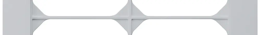 Telaio di copertura INC kallysto.trend 2×2 grigio chiaro 154×154mm 