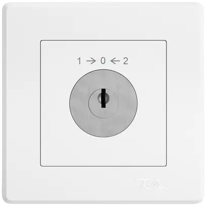 Contact pivotant ENC EDIZIO.liv SNAPFIX® 1->0<-2/1P avec serrure & 2 clés bc 