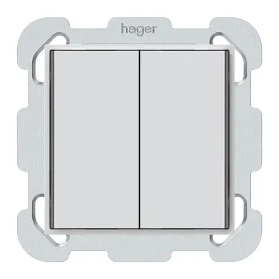 Poussoir KNX ENC KAL 2×touches 4×points actionnables LED blanc 