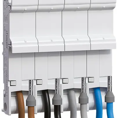 Adaptateur universel Hager uniway 72mm, 40A, 4P, L1L2L3N 