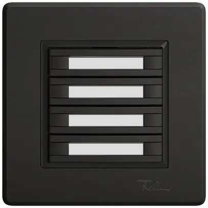 Poussoir KNX RGB ENC EDIZIO.liv SNAPFIX® capteur temp.s.LED étiqu.8× comm.1T no 