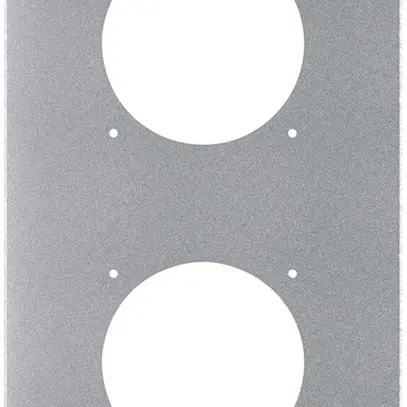 UP-Montageplatte robusto 2×1 Aluminium, natur 