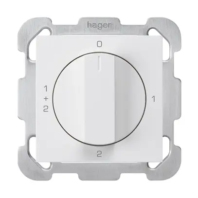 Interruttore rotativo INC kallysto 1/1L bianco con manopola 
