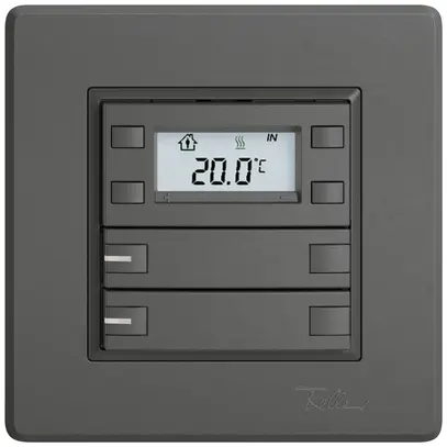 Poussoir RTH ENC EDIZIO.liv SNAPFIX® a.RGB-LED 2×touches comm.2T grf 