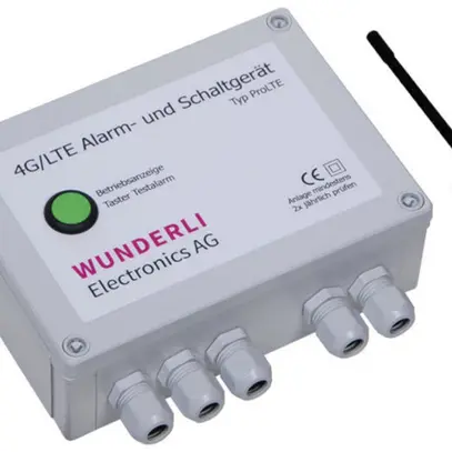 Dispositivo di controllo allarme Wunderli ProLTE, 230VAC, 4 ingressi 