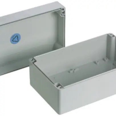 Boîtier AP Woertz Lithos 200×120×90mm gris clair IP65 ABS 