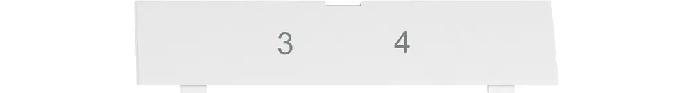 Plaquette indicatrice EDIZIO.liv SNAPFIX® pour sortie oblique no.3-4 bc 