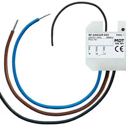 Actionneur-commutateur KNX RF+ INC MDT RF-AKK1UP.01S 1-can 10A 230VAC 