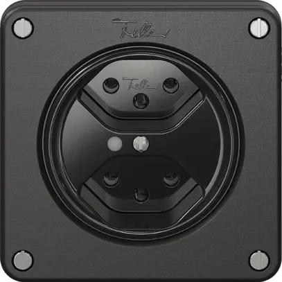 Presa NEVO, 2×T13, c.LED, nero 