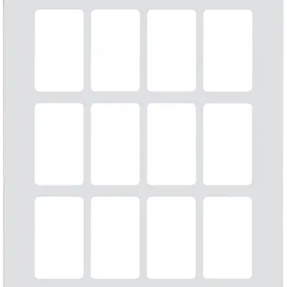 Plaque de montage Hager FLF 3/5 3×4 aluminium anodisé bc 