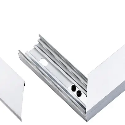 Angle plat 90° ELBRO pour canal 30×20mm aluminium argent anodisé 
