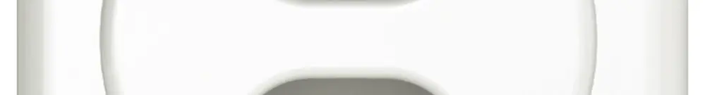 Kit frontal ENC Classic B pour prise 2×T13S blanc 