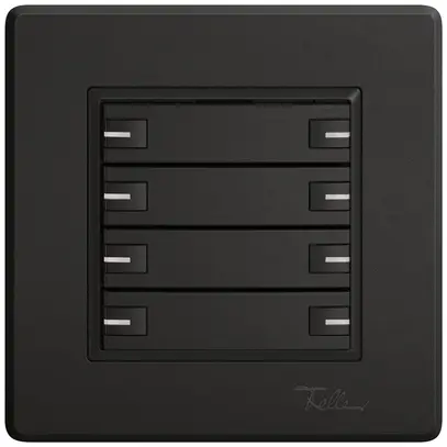 Poussoir KNX RGB ENC EDIZIO.liv SNAPFIX® capteur temp.RGB-LED 8× comm.1T no 