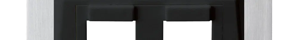 Kit di montaggio INC kallysto 2×Keystone nero con piastra di fissaggio 