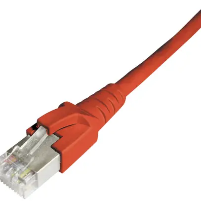 Câble patch Dätwyler CU RJ45 15.0 m rouge S/FTP Kat.6A LSZH 