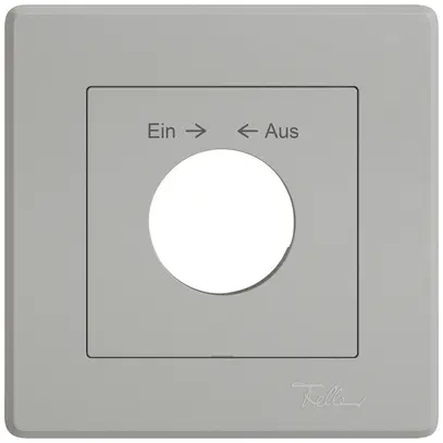 Kit di montaggio INC EDIZIO.liv SNAPFIX® pulsante girev.c.chius.Ein → ← Aus grc 