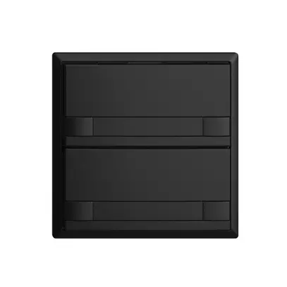 Pulsante KNX RGB EDUE, 250mW, s.LED, c.carta, 2×pulsante, com.2×tasti, ne 