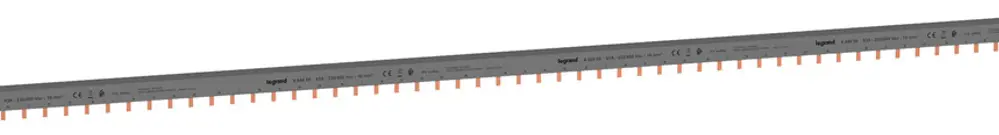 Kammschiene HX³standard 2P 3Ph Stift 16mm² 80A 1016mm grau 