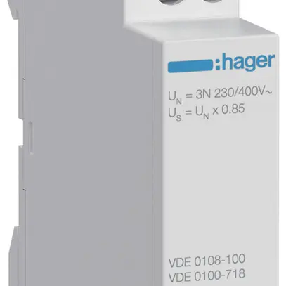 Sganciatore di minima tensione AMD Hager EUU100, 1LN/3LN ×0.85 1C (5A/250V) 1UM 