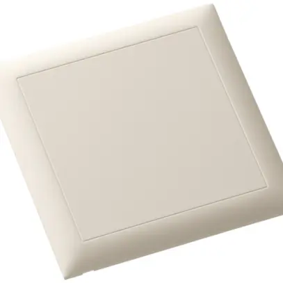 Couvercle broche HSB p.boîte dérivation design EDIZIOdue 130×130mm cr s.halogène 