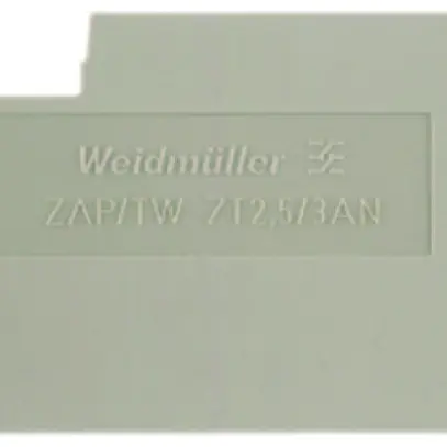 Parete d'estremità/intermedia Weidmüller ZAP/TW ZT2.5/3AN 71.05×27mm beige 