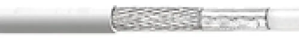 Câble coaxial TV/R Telanor 75 ohm 6.6mm SAT96 blanc Eca 