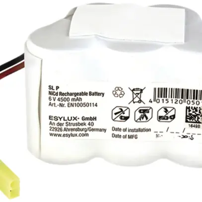 Accu ESYLUX pour SL P NiCd, 6V/4500mAh, 100×65×65mm 