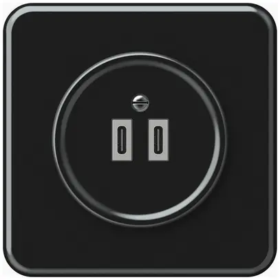 Presa di carica USB INC origin 2×USB-C 3000mA 5V nero 