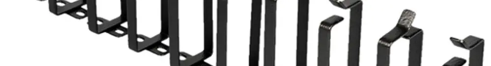 Guida cavi ROLINE 45×44×100mm metallo nero 10pz 