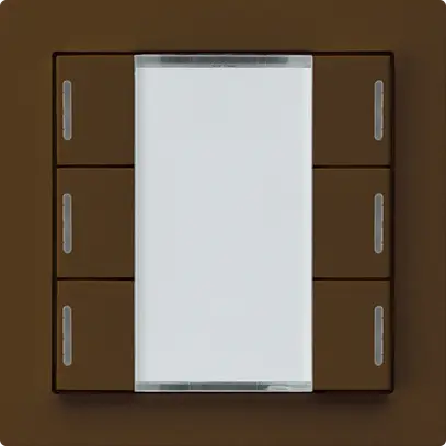 Tasto INC kallysto A KNX 6× LED RGB s/e-link marrone 