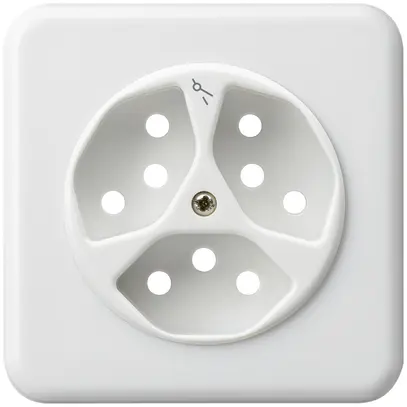 Kit frontale INC basico 3×tipo 13/1 86×86mm bianco 