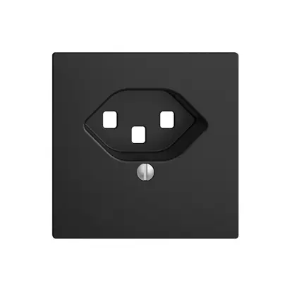 Plaque frontale EDIZIOdue 23 noir 